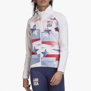 adidas Women's USA Volleyball Warm-up Jacket size XLT